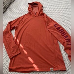 Carhartt Orange Hooded T-shirt
